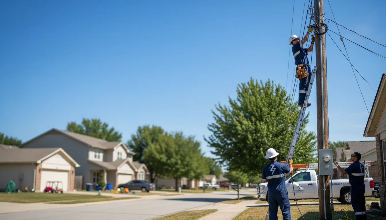 Residential electrician providing installation services in West Simsbury, CT